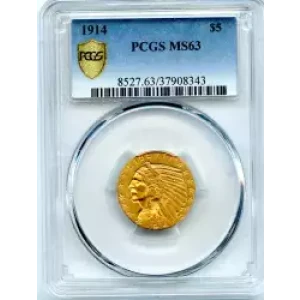 Half Eagles---Indian Head 1908-1929 -Gold- 5 Dollar (3)