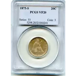 Twenty Cent Pieces-Liberty Seated 1875-1878 (3)