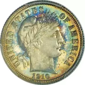 Dimes---Barber or Liberty Head 1892-1916 -Silver- 1 Dime (3)