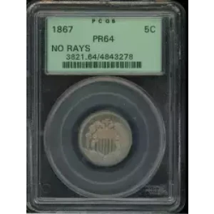 Nickel Five Cent Pieces-Shield 1866-1883 (3)