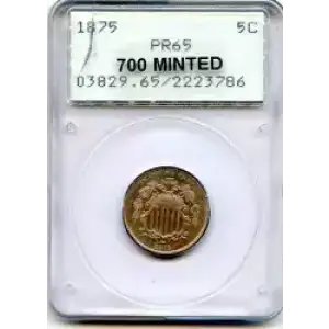 Nickel Five Cent Pieces-Shield 1866-1883 (3)