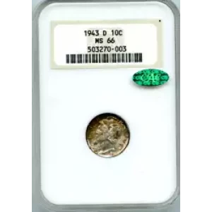 Dimes---Winged Liberty Head or Mercury 1916-1945 -Silver- 1 Dime (3)