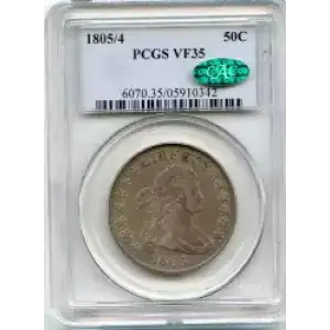 Half Dollars---Capped Bust, Reeded Edge 1836-1839 -Silver- 0.5 Dollar (3)