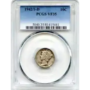 Dimes---Winged Liberty Head or Mercury 1916-1945 -Silver- 1 Dime (3)