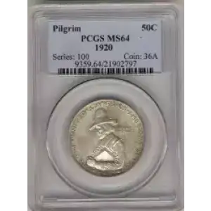 Classic Commemorative Silver--- Pilgrim Tercentenary 1920-1921-Silver- 0.5 Dollar (3)