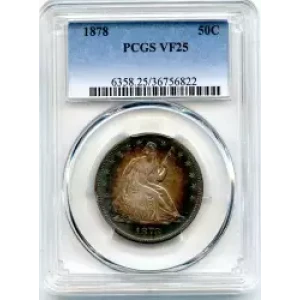 Half Dollars---Liberty Seated 1839-1891 -Silver- 0.5 Dollar (3)