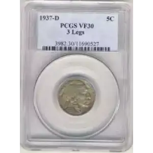 Nickel Five Cent Pieces-Indian Head or Buffalo (3)