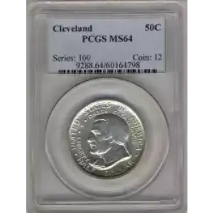 Classic Commemorative Silver--- Cleveland Centennial / Great Lakes Exposition 1936 -Silver- 0.5 Dollar (3)