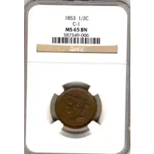 Half Cents -Braided Hair 1840-57 -Copper (3)