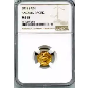 Classic Commemorative Gold--- Panama - Pacific Exposition 1915 -Gold- 1 Dollar (3)