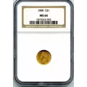 Gold Dollars---Indian Princess Head, Large Head 1856-1889 -Gold- 1 Dollar (3)