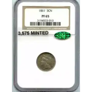 Nickel Three Cent Pieces 1865-1889 (3)