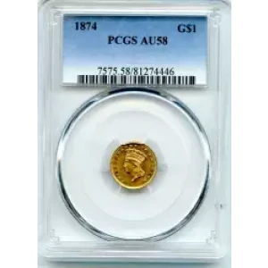 Gold Dollars---Indian Princess Head, Large Head 1856-1889 -Gold- 1 Dollar (3)