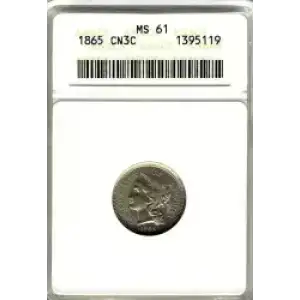 Nickel Three Cent Pieces 1865-1889 (3)