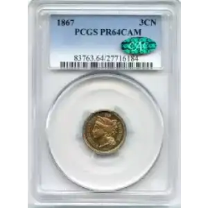 Nickel Three Cent Pieces 1865-1889 (3)