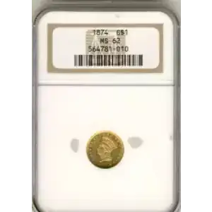 Gold Dollars---Indian Princess Head, Large Head 1856-1889 -Gold- 1 Dollar (3)