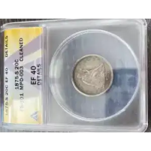 Twenty Cent Pieces-Liberty Seated 1875-1878 (3)