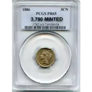 Nickel Three Cent Pieces 1865-1889 (3)