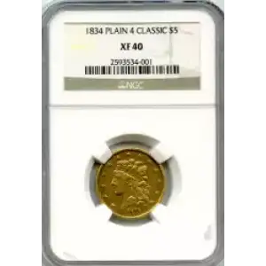 Half Eagles---Classic Head, 1834-1838 -Gold- 5 Dollar (3)