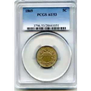 Nickel Five Cent Pieces-Shield 1866-1883 (3)