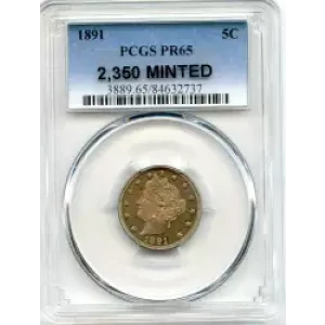 Nickel Five Cent Pieces-Liberty Head 1883-1913 (3)