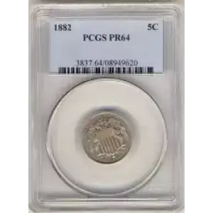 Nickel Five Cent Pieces-Shield 1866-1883 (3)