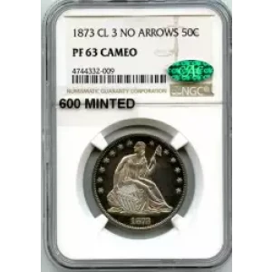 Half Dollars---Liberty Seated 1839-1891 -Silver- 0.5 Dollar (3)