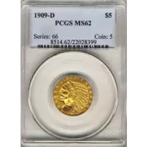 Half Eagles---Indian Head 1908-1929 -Gold- 5 Dollar (3)