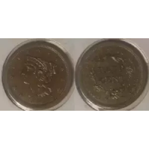 Half Cents -Braided Hair 1840-57 -Copper (3)
