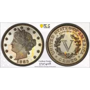 Nickel Five Cent Pieces-Liberty Head 1883-1913 (3)