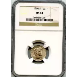 Dimes---Barber or Liberty Head 1892-1916 -Silver- 1 Dime (3)