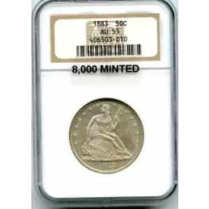 Half Dollars---Liberty Seated 1839-1891 -Silver- 0.5 Dollar (3)