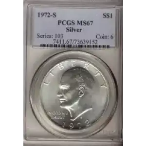 Dollars---Eisenhower 1971-1978 Copper-Nickel- 1 Dollar (3)