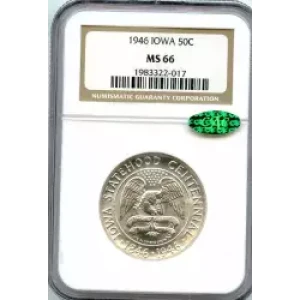 Classic Commemorative Silver--- Iowa Centennial 1946 -Silver- 0.5 Dollar (3)