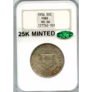 Classic Commemorative Silver--- York County, Maine, Tercentenary 1936 -Silver- 0.5 Dollar (3)