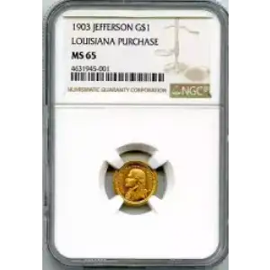 Classic Commemorative Gold--- Louisiana Purchase Exposition 1903-Gold- 1 Dollar (3)