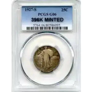 Quarter Dollars---Standing Liberty (3)