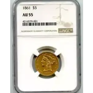 Half Eagles---Liberty Head 1839-1908 -Gold- 5 Dollar (3)