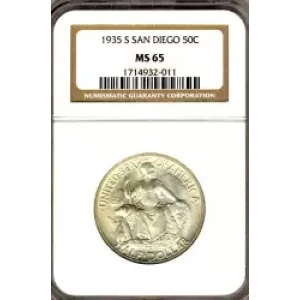 Classic Commemorative Silver--- California Pacific International Exposition 1935-1936-Silver- 0.5 Dollar (3)