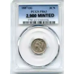 Nickel Three Cent Pieces 1865-1889 (3)