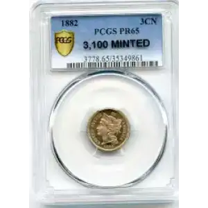 Nickel Three Cent Pieces 1865-1889 (3)