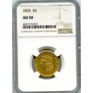 Half Eagles---Classic Head, 1834-1838 -Gold- 5 Dollar (3)