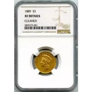 Three Dollar Gold Pieces---Indian Princess Head 1854-1889 -Gold- 3 Dollar (3)