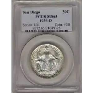 Classic Commemorative Silver--- California Pacific International Exposition 1935-1936-Silver- 0.5 Dollar (3)