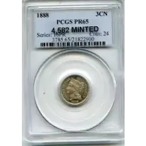 Nickel Three Cent Pieces 1865-1889 (3)