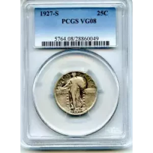 Quarter Dollars---Standing Liberty (3)