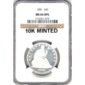 Half Dollars---Liberty Seated 1839-1891 -Silver- 0.5 Dollar (3)