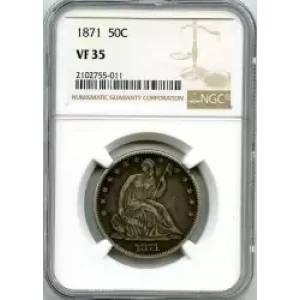 Half Dollars---Liberty Seated 1839-1891 -Silver- 0.5 Dollar (3)