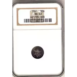 Silver Three Cent Pieces Trimes-1851-1873 (3)