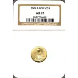 Gold Bullion-Gold Eagles--$5 Gold Eagle 1/10 oz -Gold- 5 Dollar (3)